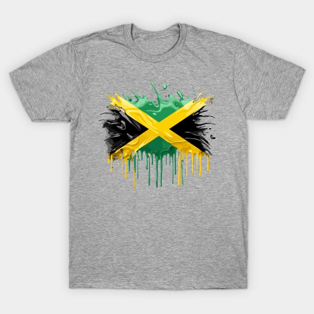 Jamaica Flag T-Shirt by Graceful Designs